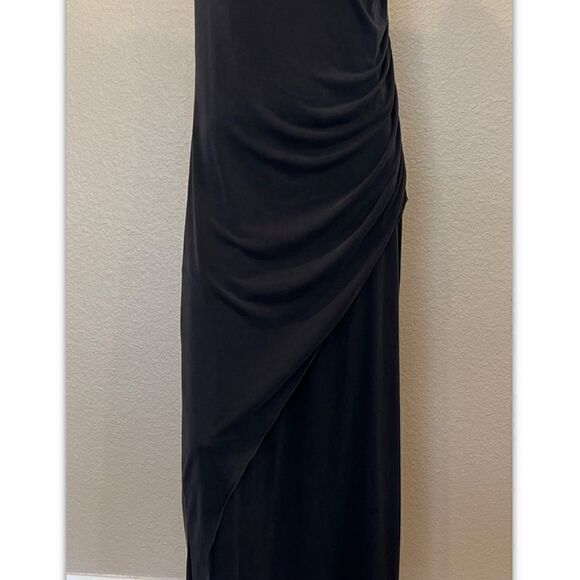 LAmade Maxi Peach Skn Blue -Gray Dress Sz.XS NWT - Picture 5 of 7